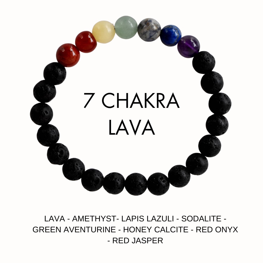 7 Chakra Lava Diffuser Bracelet - Image 2