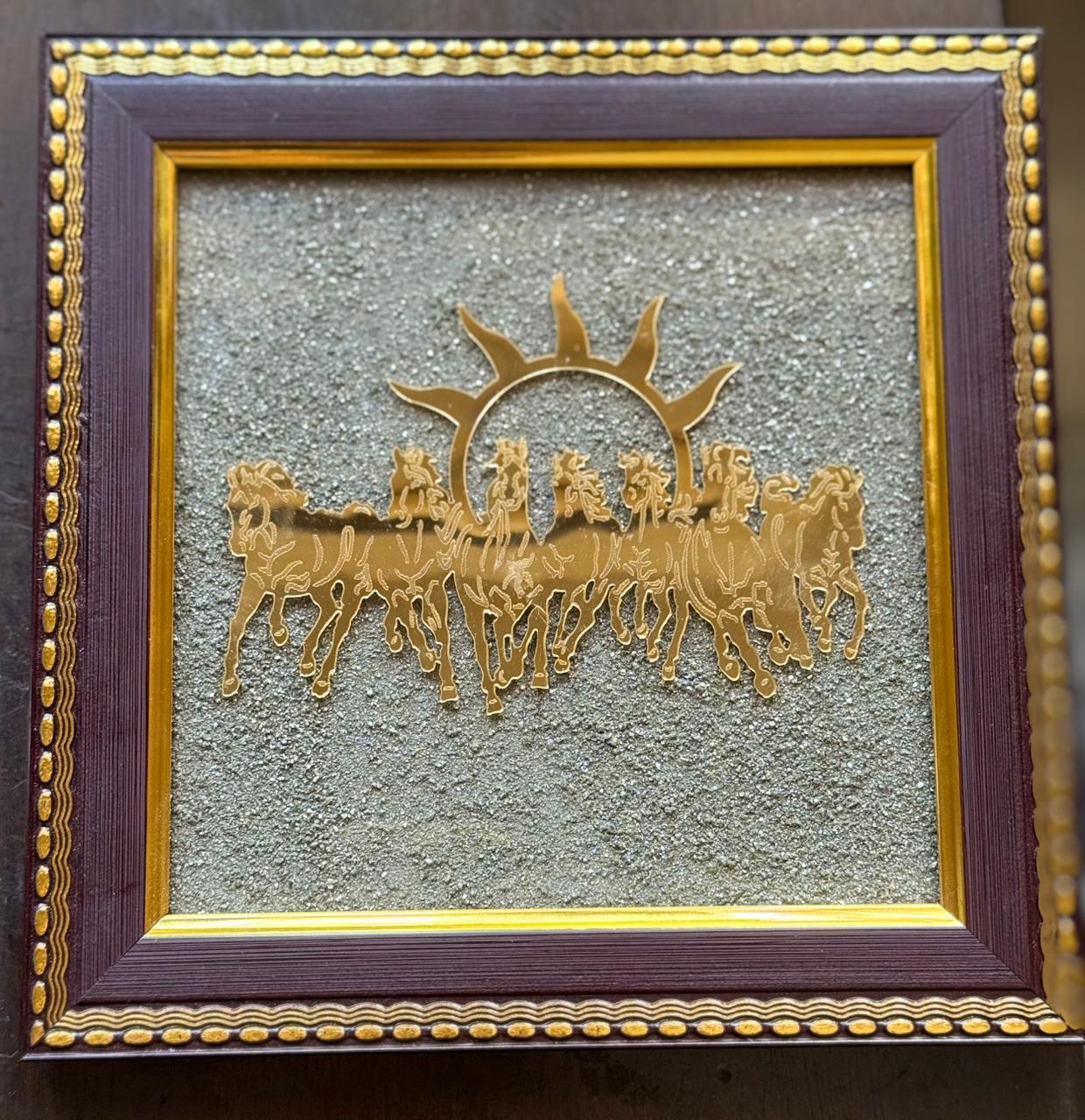 7 Horses Raw Pyrite Frame - Image 2